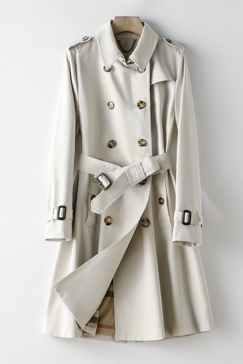 White clearance spring coat